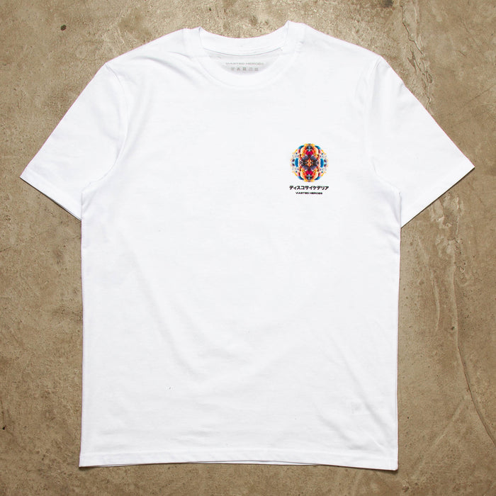027 Disco Psychedelia Back Print - Tshirt - White