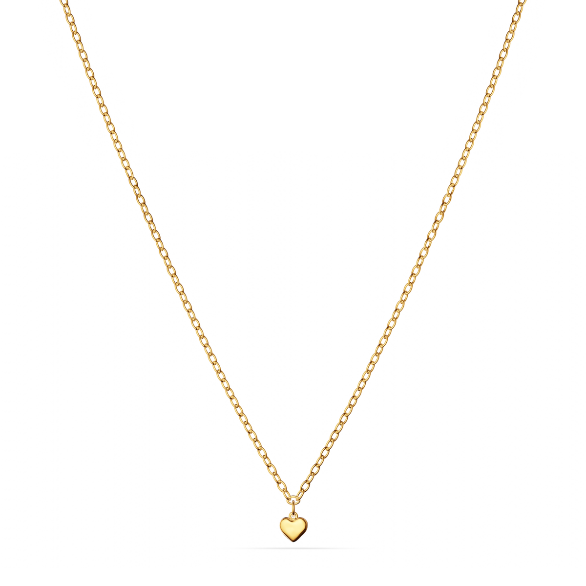 Fine Single Charm Necklace (Gold)