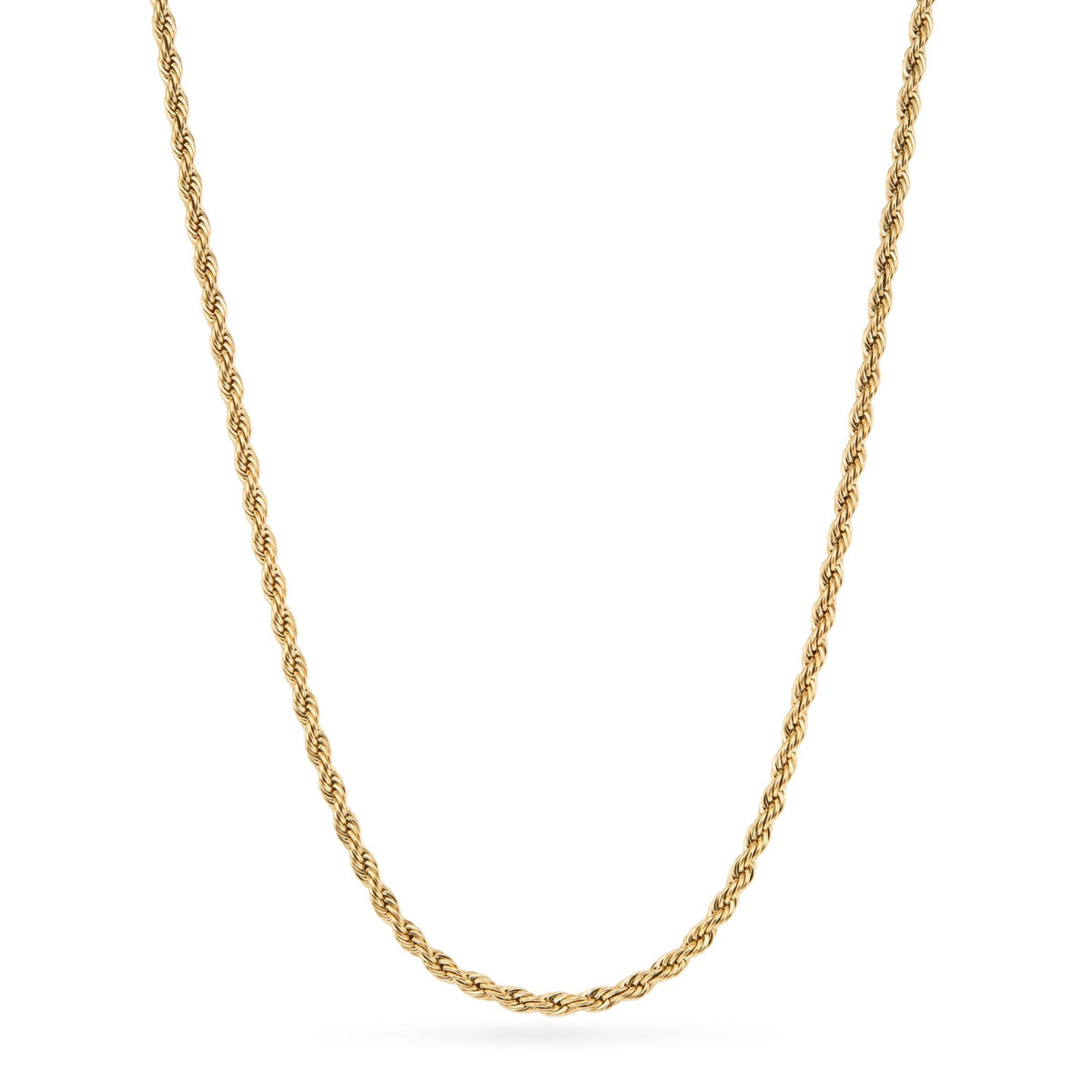 Layering Small Rope Chain Necklace (Gold)