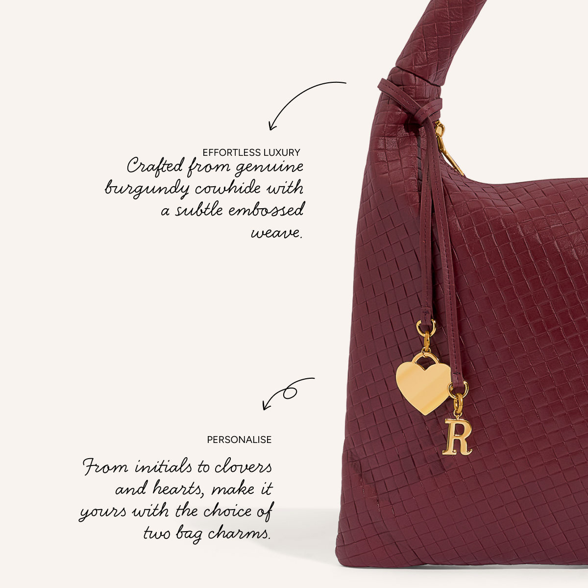 Milan Leather Bag (Burgundy)