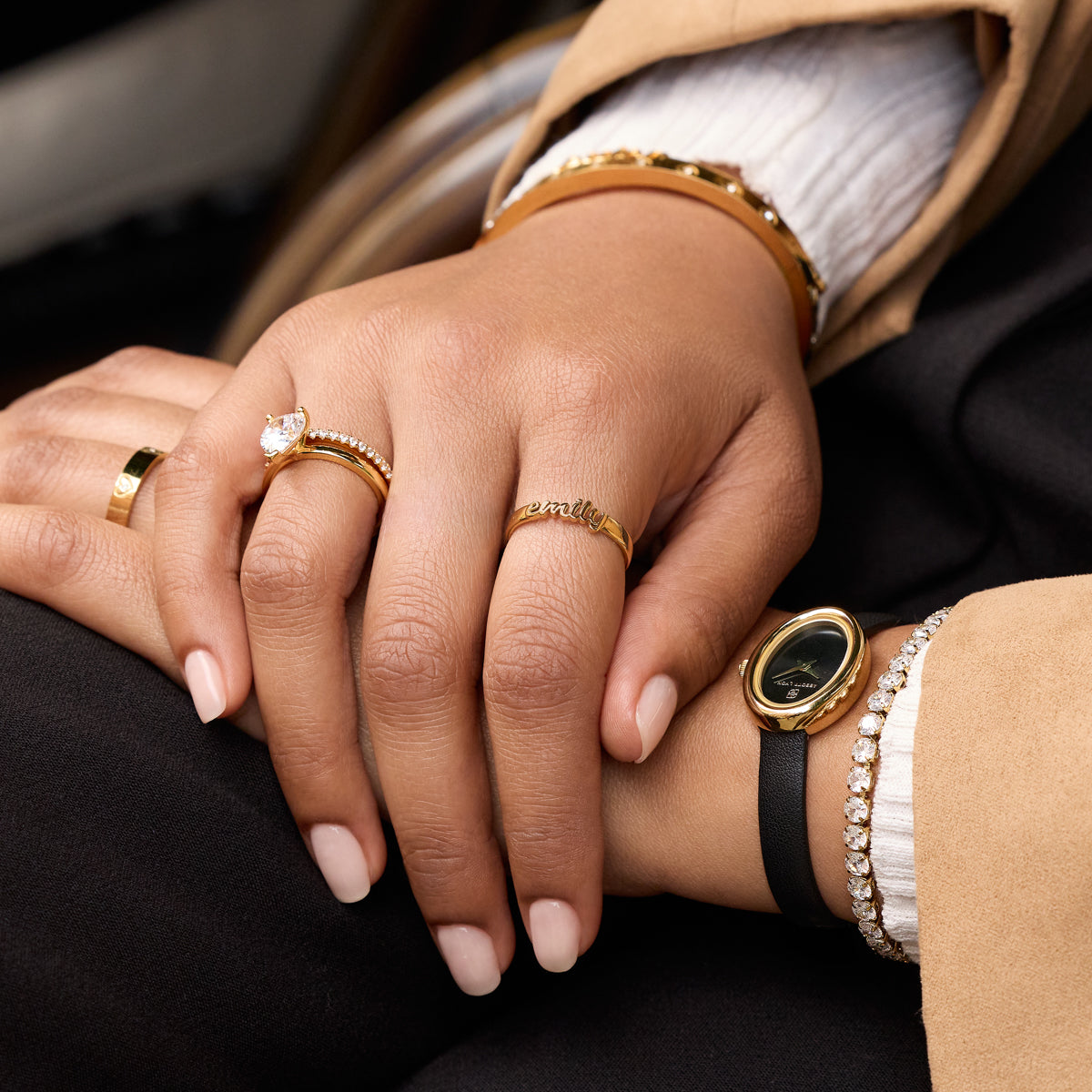 Script Name Ring (Gold)