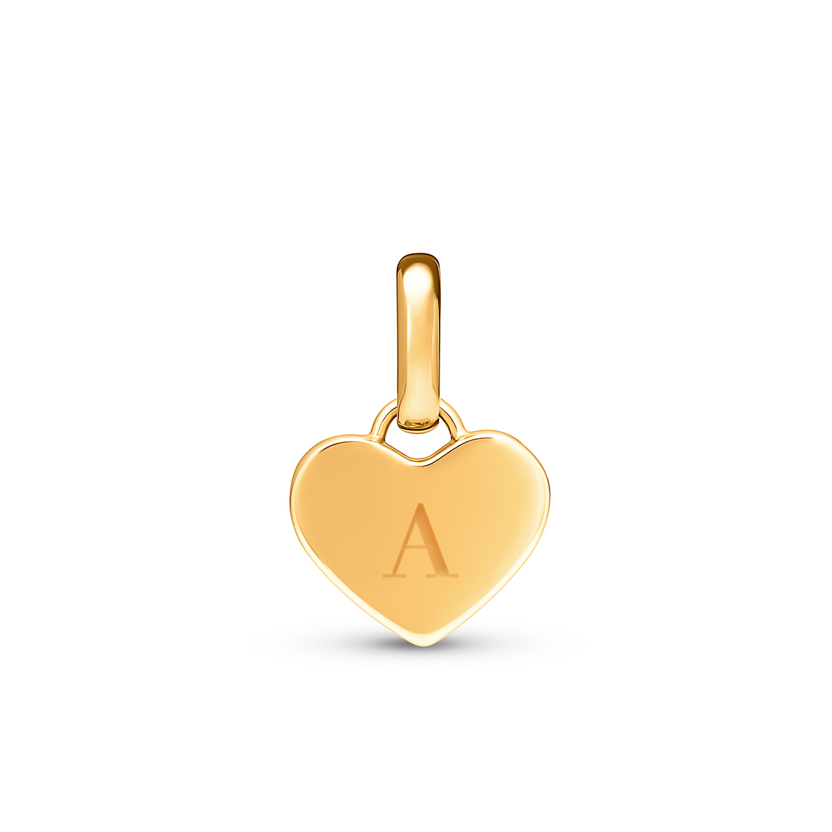 Mother of Pearl Heart Pendant (Gold)