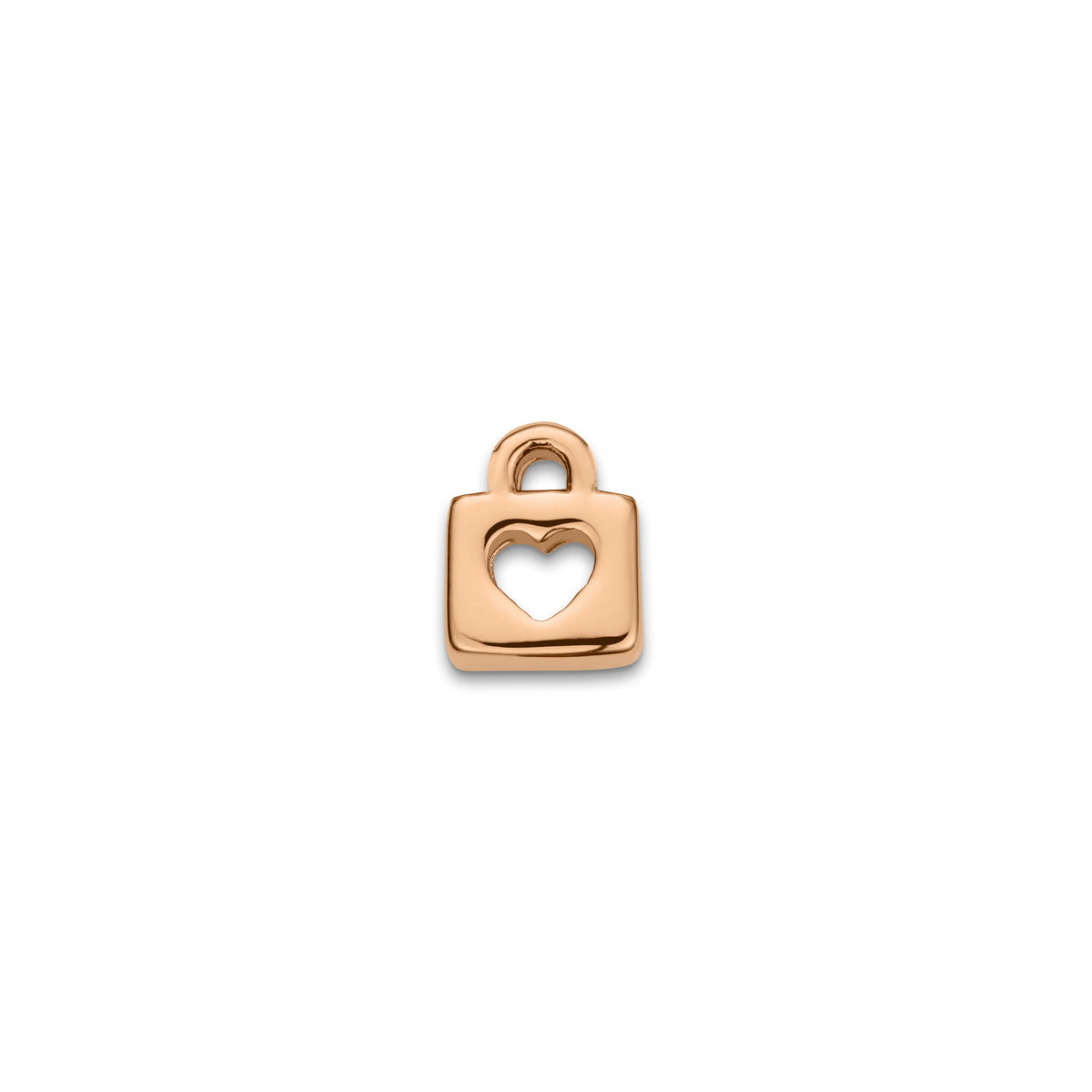 Made Mine Charms - Padlock Charm (Rose Gold)