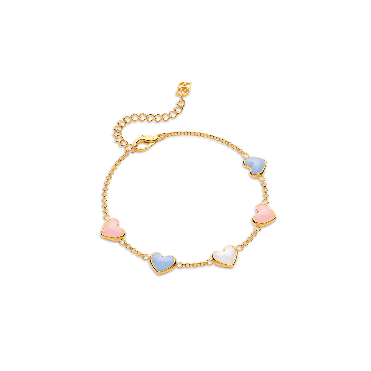 Multi Heart Bracelet (Gold)