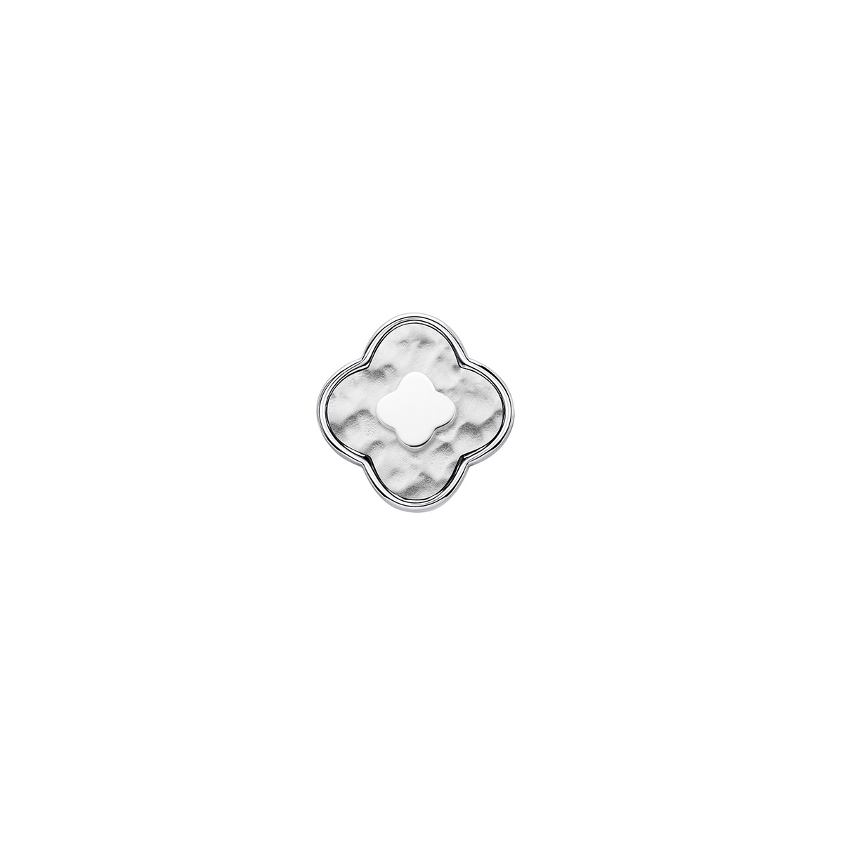 Molten Clover Charms (Silver) - Clover