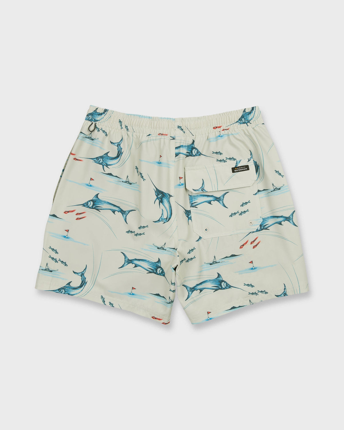 Waterman Mix Pack 17" Swim Trunks - Moonbeam