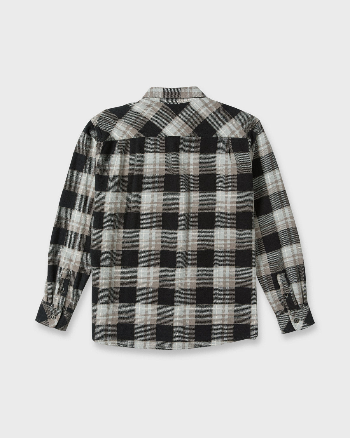 Waterman Dover Long Sleeve Flannel Overshirt - Black