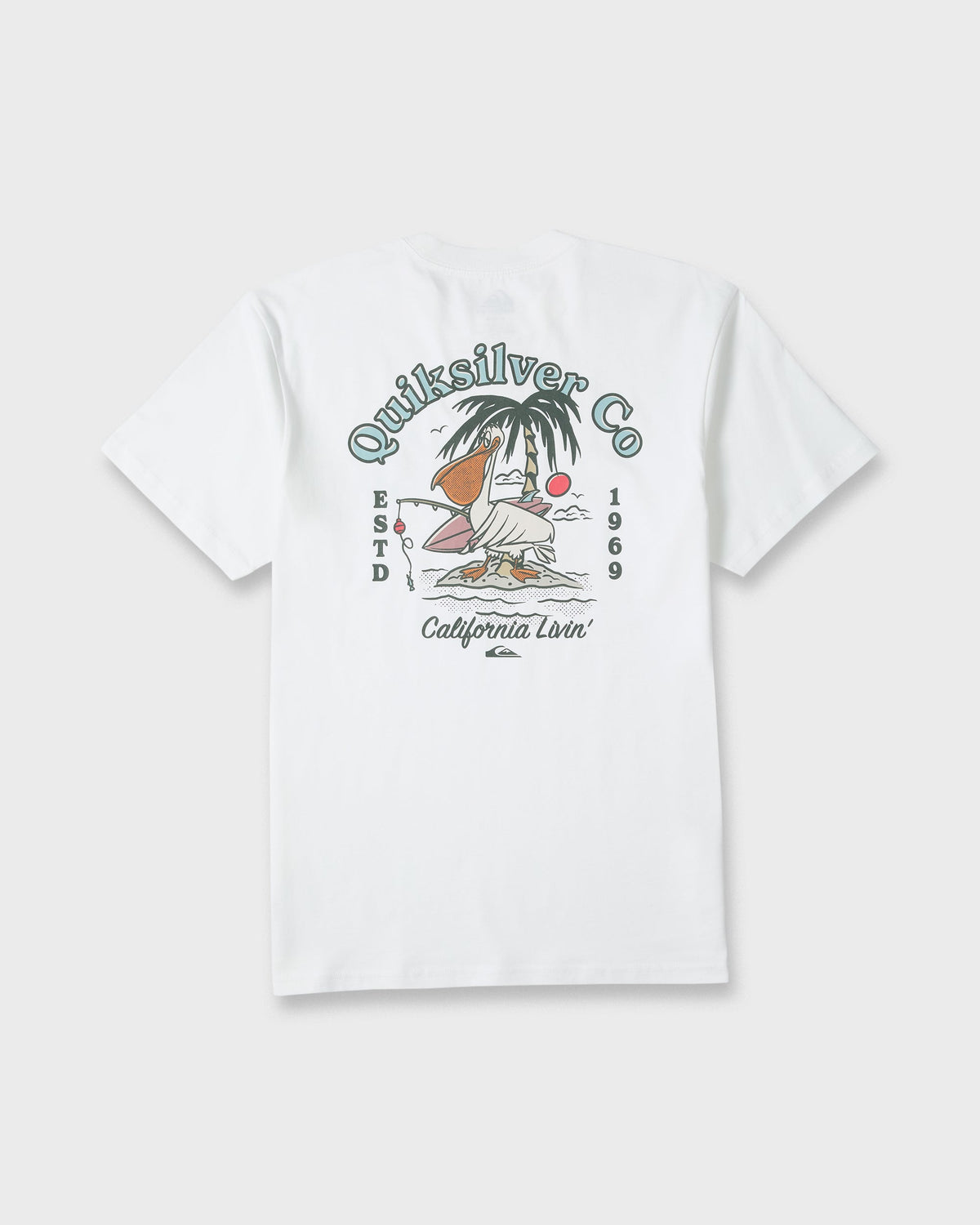 California Pelican Island Classic Short Sleeve Knit T-Shirt - White