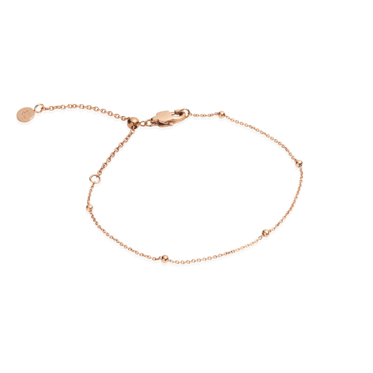 Layering Sphere Chain Bracelet (Rose Gold)