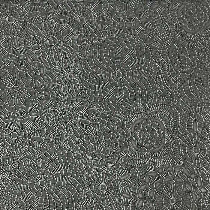 Camden - Embossed Vinyl Fabric Designer Pattern Upholstery Fabric by the Yard - Available in 10 Colors - Dolphin - Top Fabric - 9