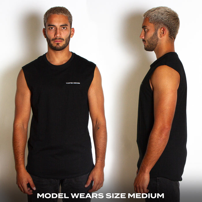 Droplet Face 011 - Tank Tshirt - Black