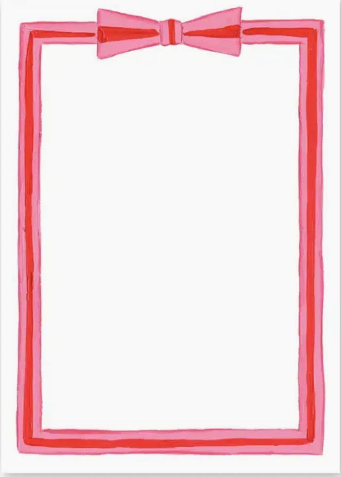 Pepper and Mint Bow Notepad