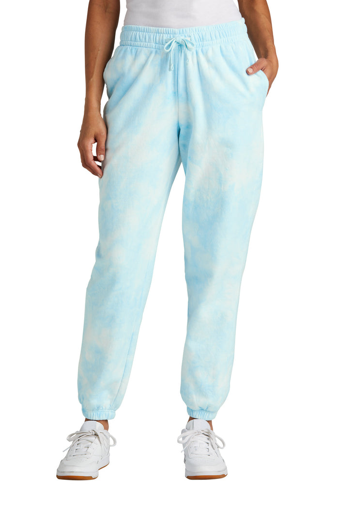 Port & Co™ Women's Beach Wash® Cloud Tie-Dye Sweatpant LPC140P
