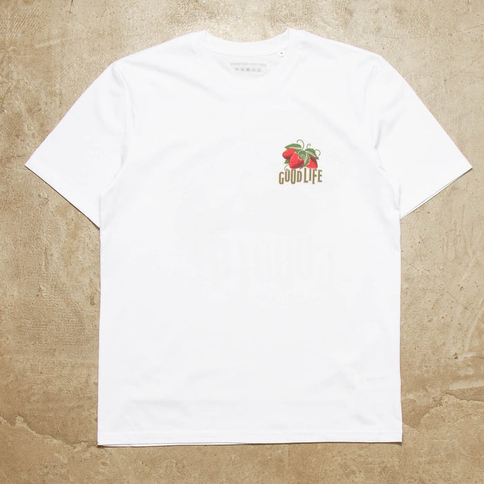 Strawberry Good Life Back Print - Tshirt - White