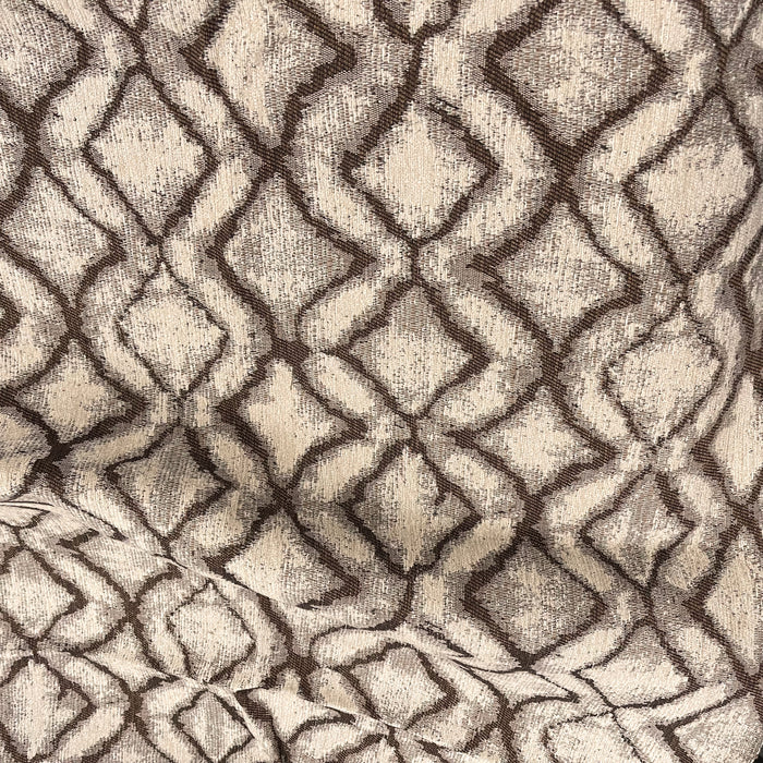 TRELLIS - GEOMETRIC CHENILLE UPHOLSTERY FABRIC BY THE YARD