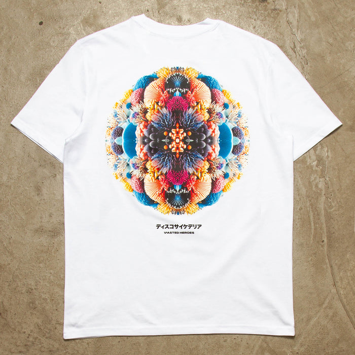 027 Disco Psychedelia Back Print - Tshirt - White