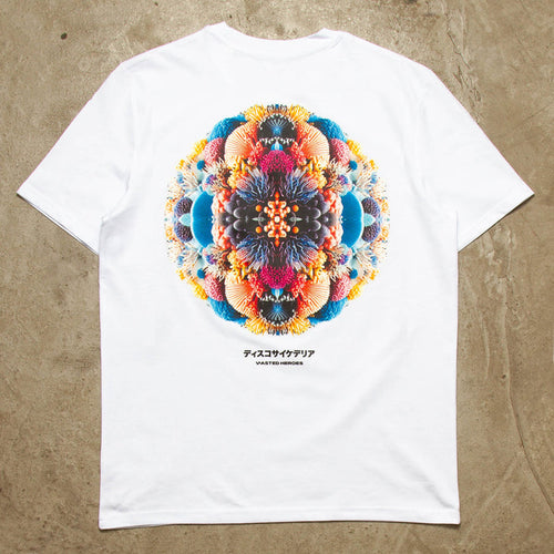027 Disco Psychedelia Back Print - Tshirt - White