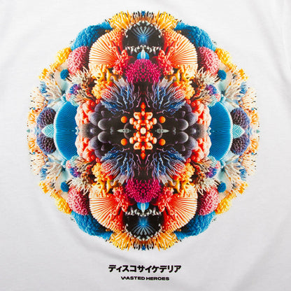 027 Disco Psychedelia Back Print - Tshirt - White