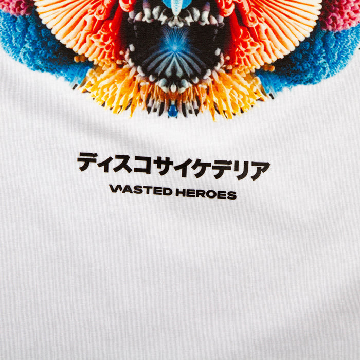 027 Disco Psychedelia Back Print - Tshirt - White