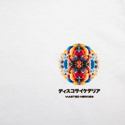 027 Disco Psychedelia Back Print - Tshirt - White