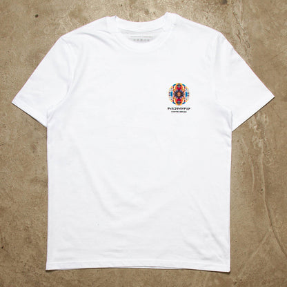 027 Disco Psychedelia Back Print - Tshirt - White
