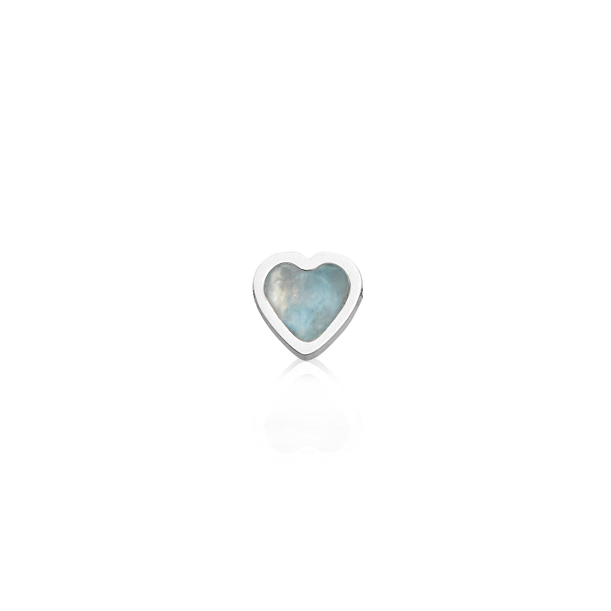 Made Mine Charms - Heart Birthstone Charms (Silver)