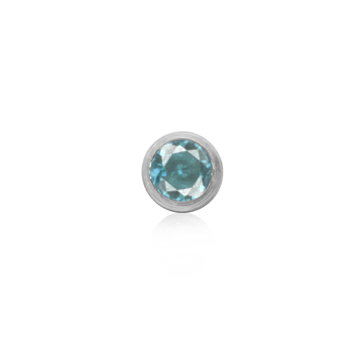 Birthstone Huggie Hoops (Silver)