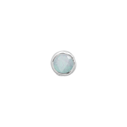 Made Mine Charms - Round Birthstone Charms (Silver)