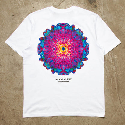 054 Orb Disco Psychedelia Back Print - Tshirt - White