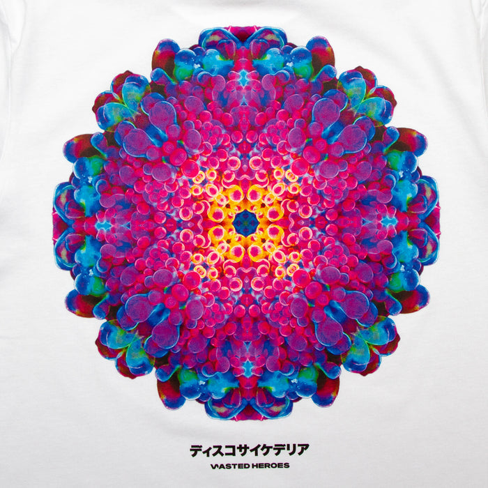 054 Orb Disco Psychedelia Back Print - Tshirt - White