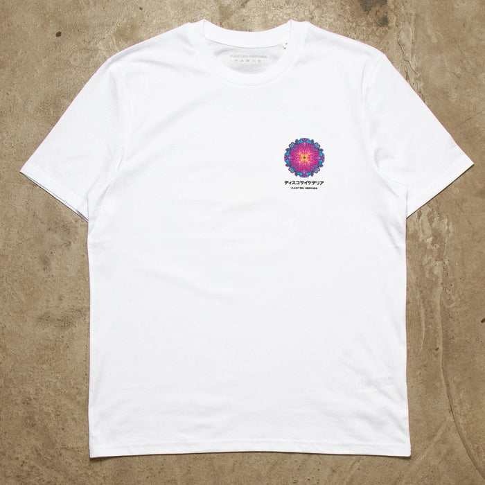 054 Orb Disco Psychedelia Back Print - Tshirt - White