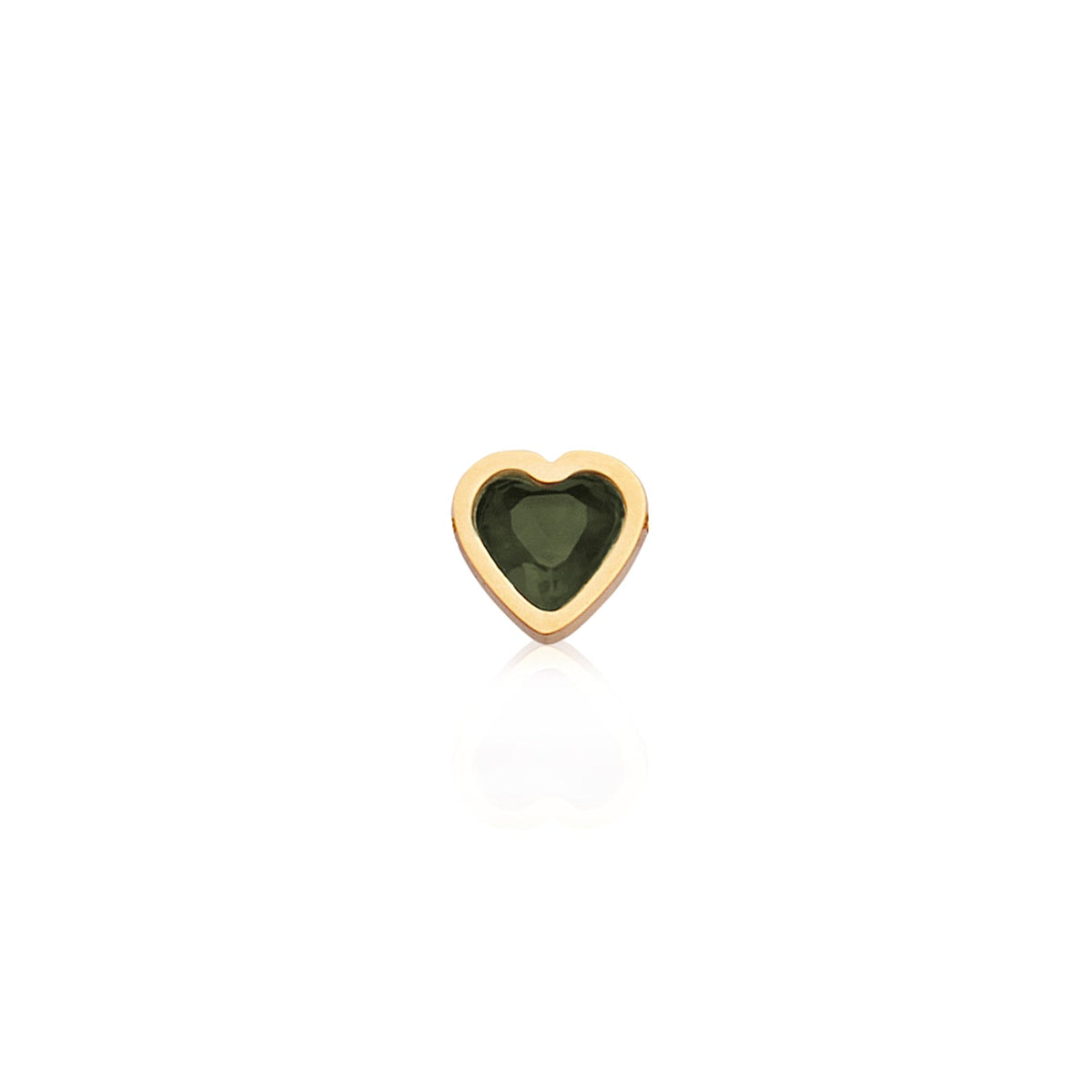 Made Mine Mini Heart Birthstone Anklet (Gold)