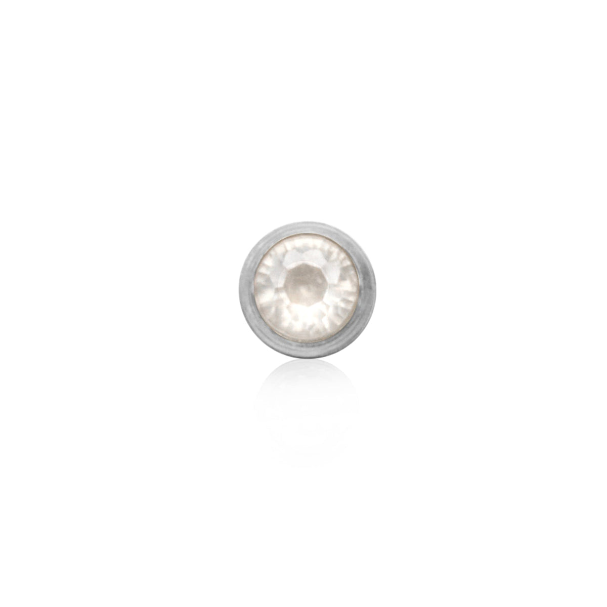 Round Birthstone Pendant (Silver)