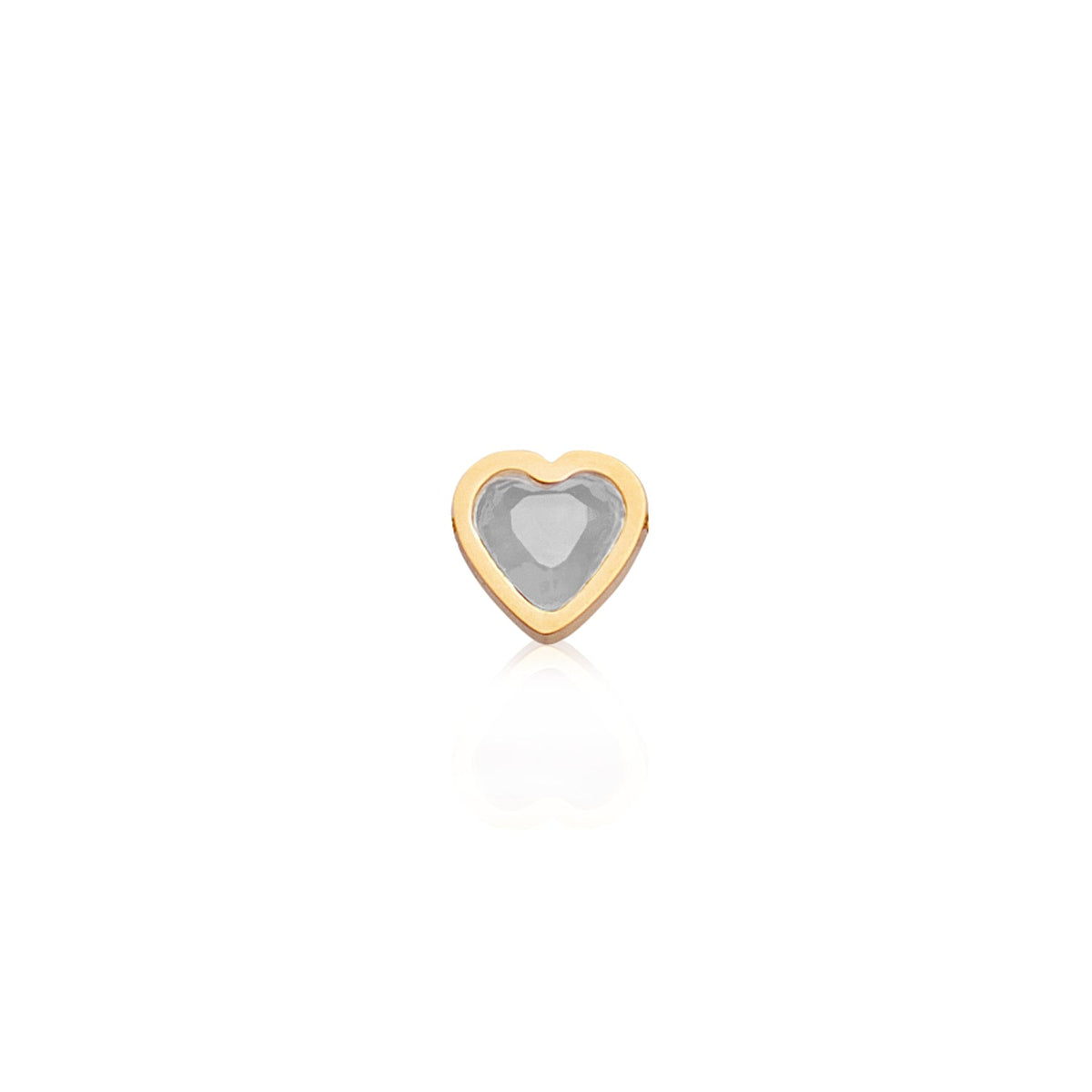 Made Mine Mini Heart Birthstone Bracelet (Gold)