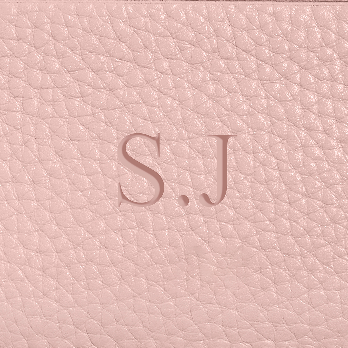Small Leather Jewellery Box (Blush Nude)
