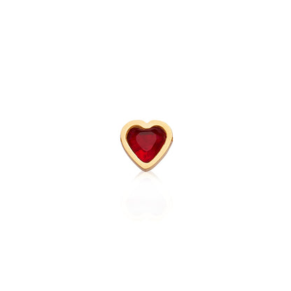 Made Mine Mini Heart Birthstone Anklet (Gold)