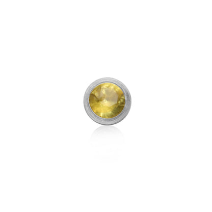 Birthstone Stud Earring (Silver)