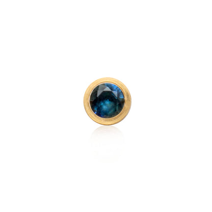 Round Birthstone Pendant (Gold)