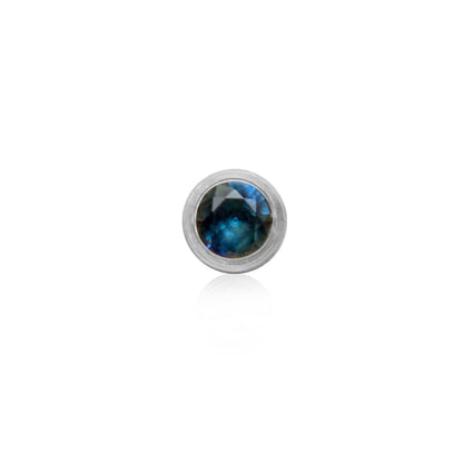 Birthstone Stud Earring (Silver)