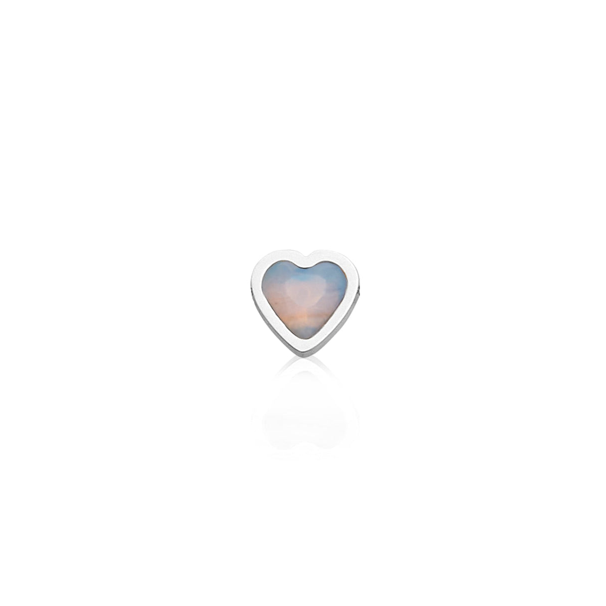 Made Mine Charms - Heart Birthstone Charms (Silver)