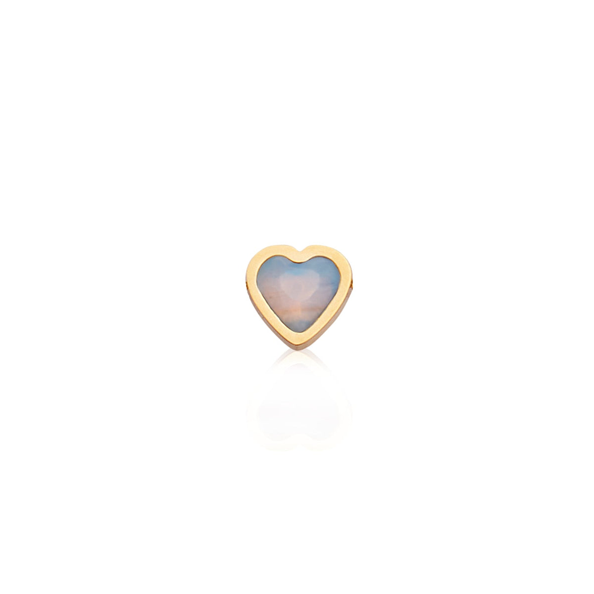Made Mine Mini Heart Birthstone Necklace (Gold)