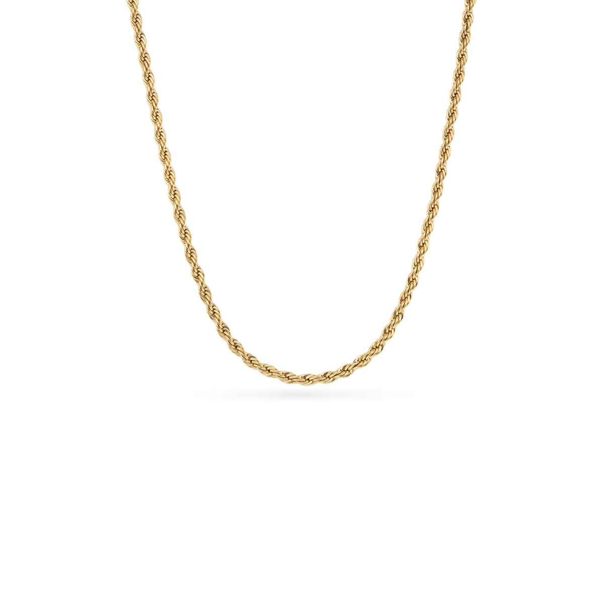 Double Heart Token Fingerprint Necklace (Gold & Silver)