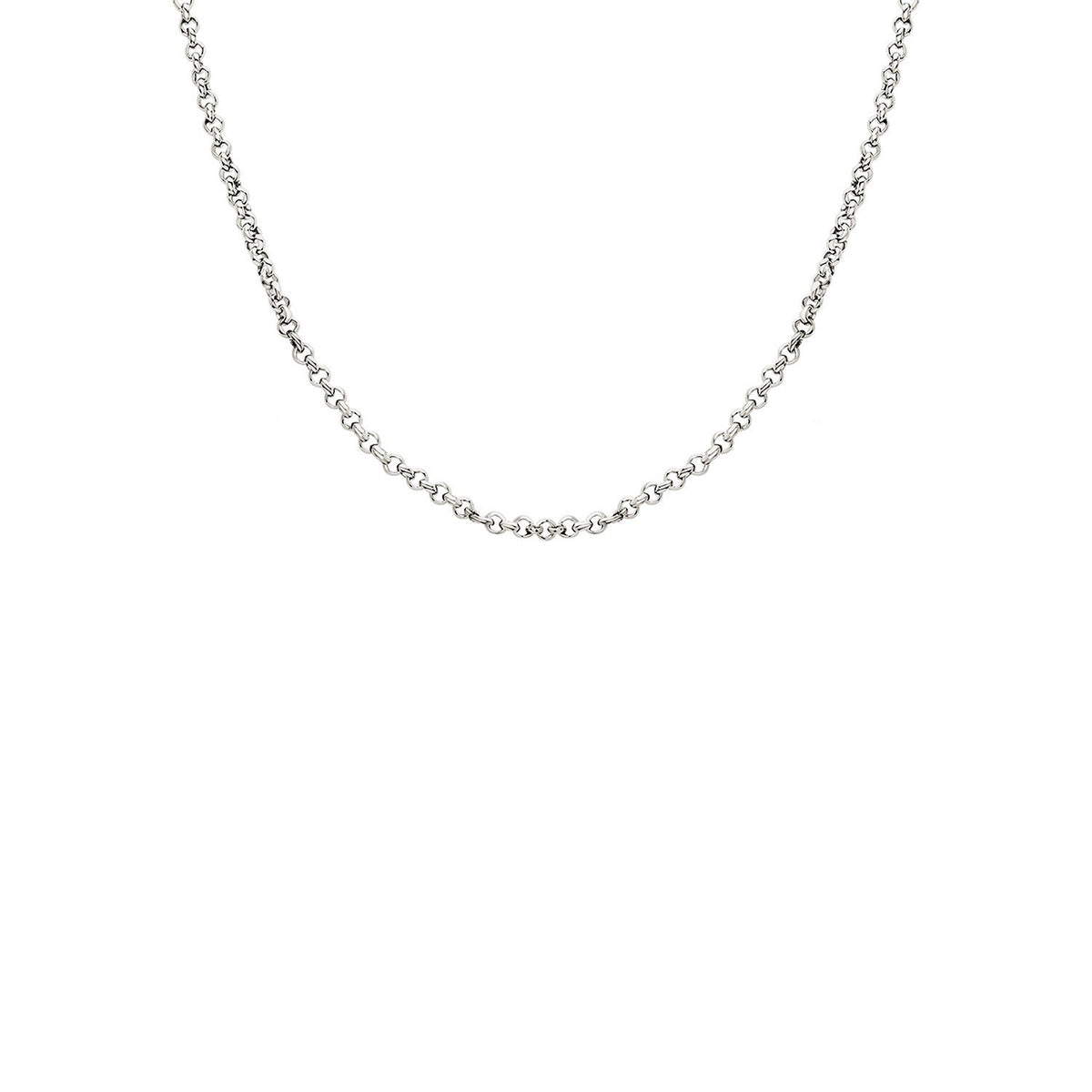 Layering Box Chain Necklace (Silver)