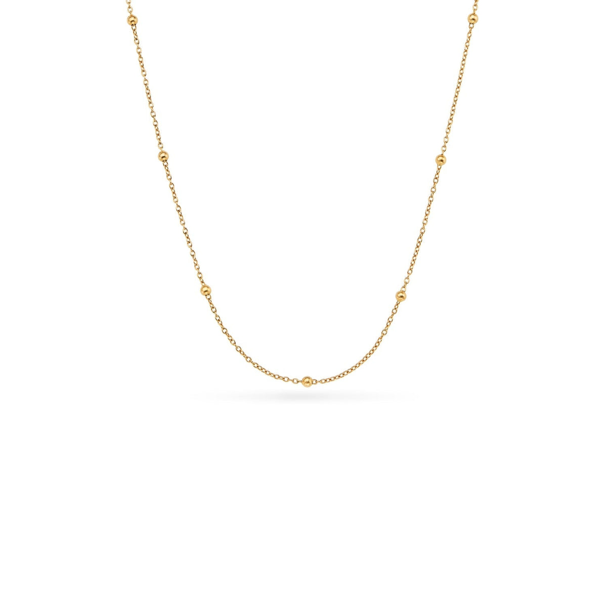 Mother of Pearl Heart Necklace (Gold)