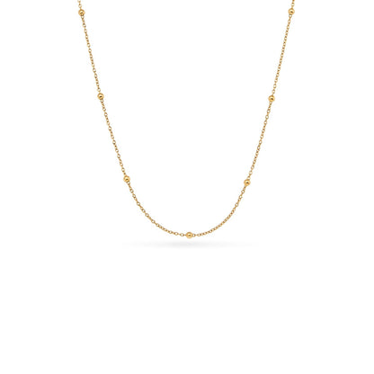 Mother of Pearl Heart Necklace (Gold)