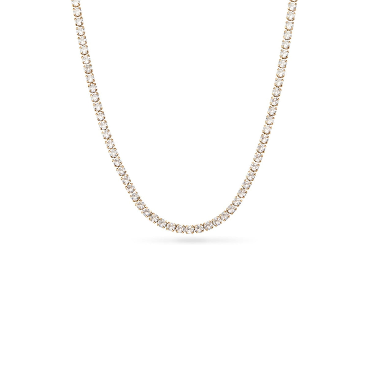 Mother of Pearl Heart Necklace (Gold)