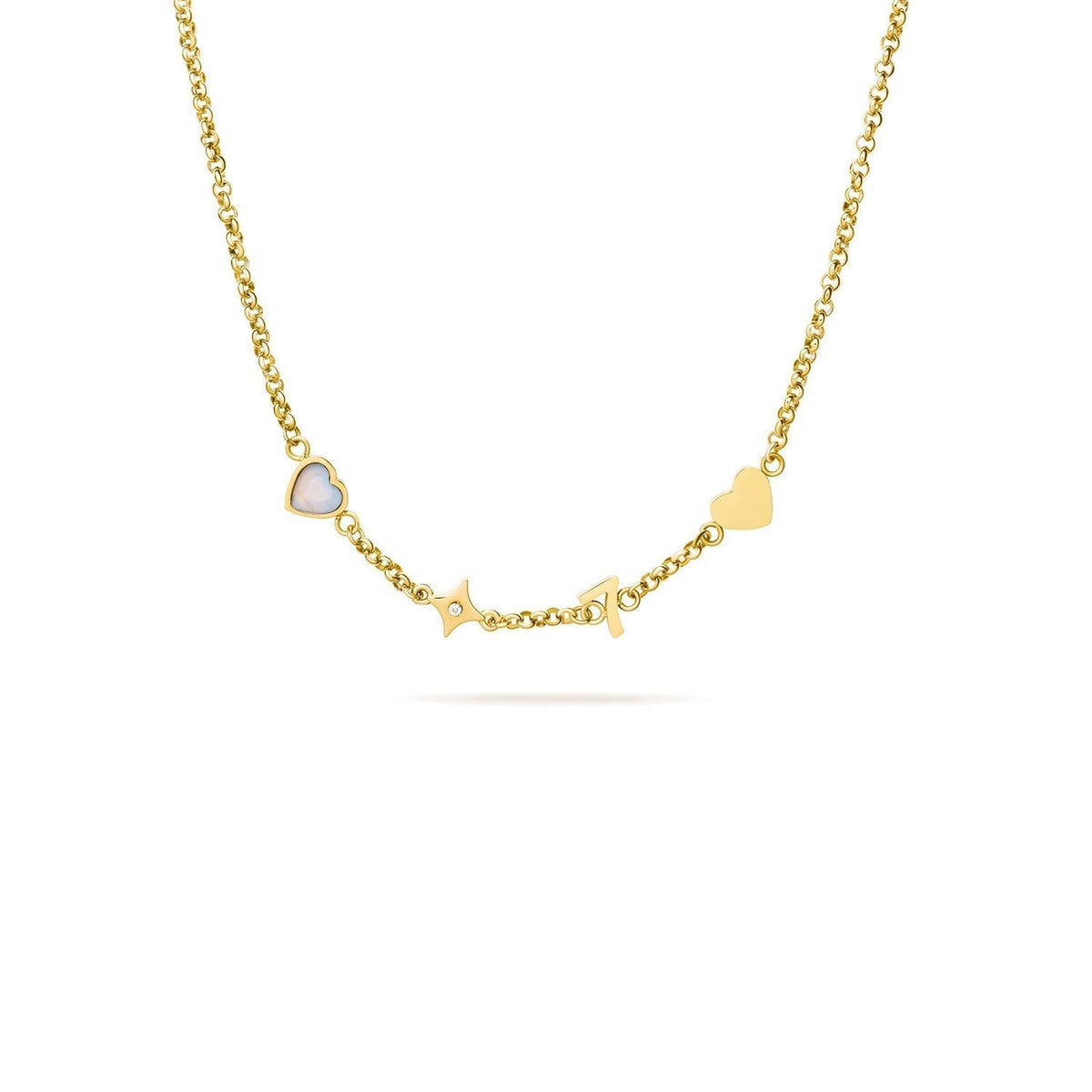 Made Mine Charm Necklace (Gold)