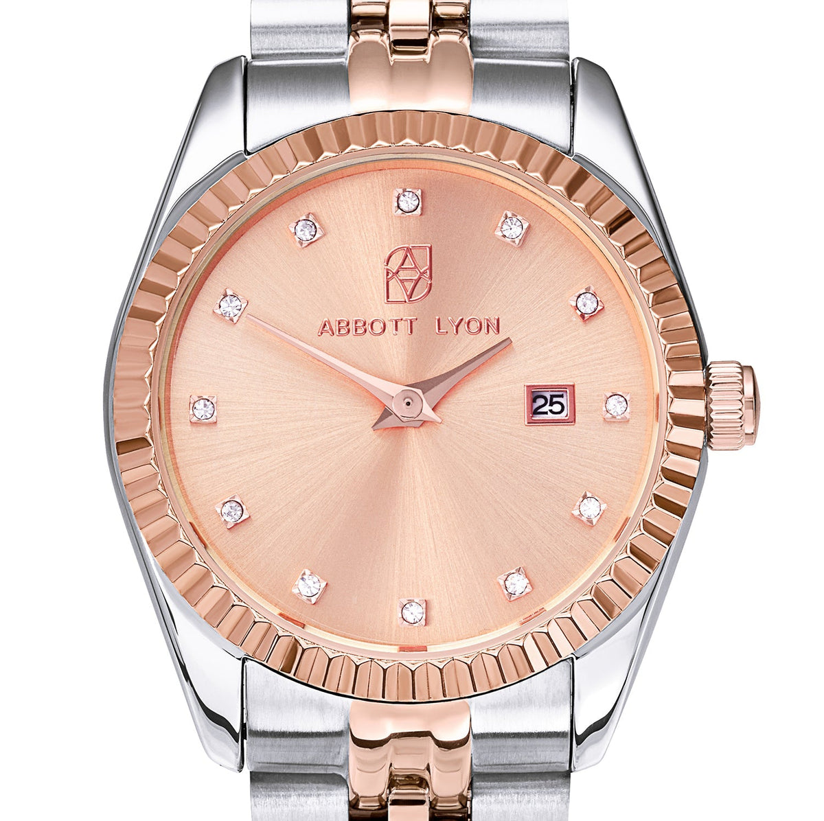 Mini Two Tone Blush Link Belgravia 30 Watch