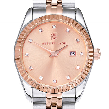Mini Two Tone Blush Link Belgravia 30 Watch