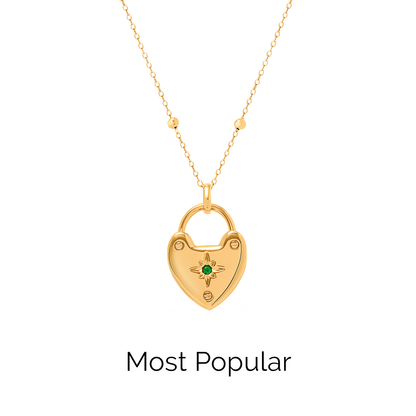 Photo Love Locket Necklace (Gold) - TEST